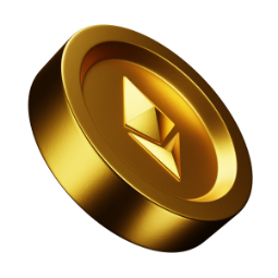 Moneda dorada representando los cursos de blockchain